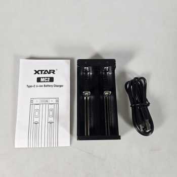 Gambar produk XTAR Charger Baterai 2 Slot 14500 18650 21700 Li-Ion 3.7V 2A 5V Type C - MC2