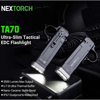 NEXTORCH Senter LED Flashlight Ultra Slim Waterproof 3500 Lumens - TA70