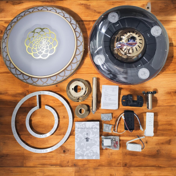 Gambar produk SOVE Kipas Angin Gantung Lampu LED Tri Color with Remote Control 48 Inch - LCH-28