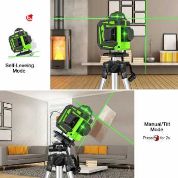 Gambar produk Clubiona Laser Level Self Leveling 4D 360 Degree 16 Line 520nm 2400mAh - CB-416