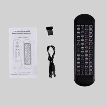 Gambar produk Kebidumei Air Mouse Wireless Keyboard Remote Backlit 7 Colors 250mAh - M5