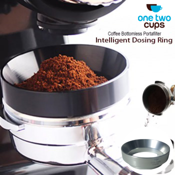 One Two Cups Dosing Ring Portafilter Espresso Aluminium Magnetic 51mm - AR5 Gambar produk One Two Cups Dosing Ring Portafilter Espresso Aluminium Magnetic 51mm - AR5