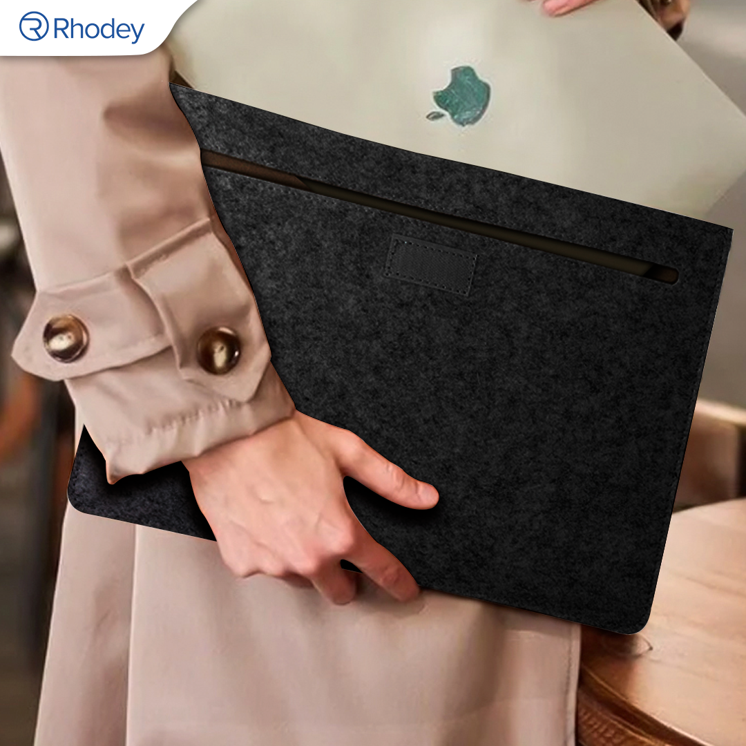 Rhodey Sleeve Case Laptop Macbook Felt with Pouch 12 Inch - AK01 Gambar produk Rhodey Sleeve Case Laptop Macbook Felt with Pouch 12 Inch - AK01