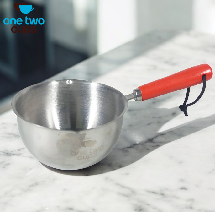 One Two Cups Panci Susu Mini Pan Stainless Steel 410 Dual Drainage 400ml - HK1 Gambar produk One Two Cups Panci Susu Mini Pan Stainless Steel 410 Dual Drainage 400ml - HK1