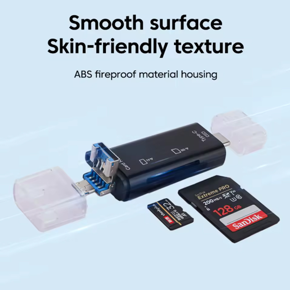 Gambar produk Elough Card Reader 5in1 Type C Micro USB 3.0 OTG SD MicroSD - EL-51