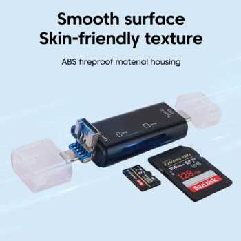 Elough Card Reader 5in1 Type C Micro USB 3.0 OTG SD MicroSD - EL-51