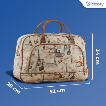 Gambar produk Rhodey RAIMIQI SEMOR Tas Jinjing Duffle Bag PU Leather Unisex 20 Inch Iron Beauty - CB001