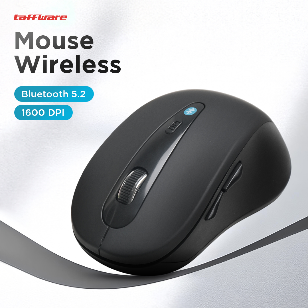 Taffware Mouse Bluetooth Wireless Optical Ergonomic Design 1600DPI - PWM-601 Gambar produk Taffware Mouse Bluetooth Wireless Optical Ergonomic Design 1600DPI - PWM-601