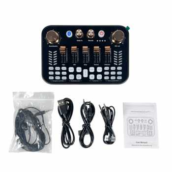 Gambar produk LIEYUAN Sound Card Mixer External Bluetooth Live Broadcast 1200mAh - V19