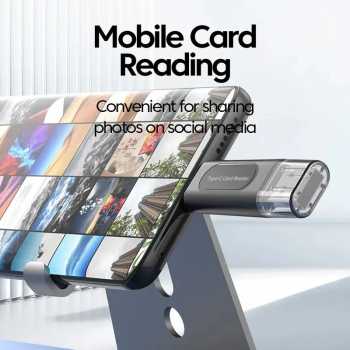 Gambar produk NIUTO Card Reader 4in1 USB 2.0 USB Type C OTG SD Card MicroSD - NT-41