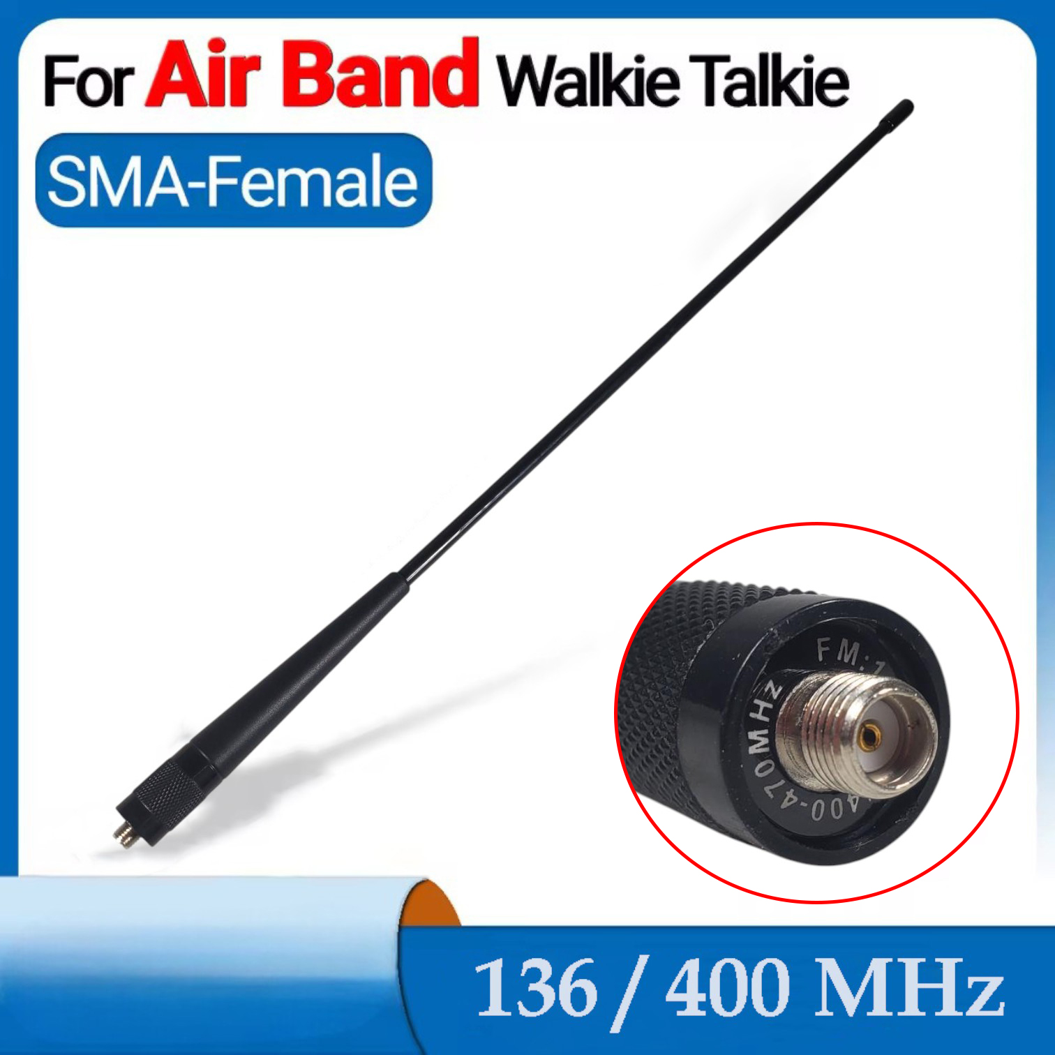 Baofeng Antena HT Walkie Talkie Radio SMA-Female Dual Band 136/400MHz - BF-771 Gambar produk Baofeng Antena HT Walkie Talkie Radio SMA-Female Dual Band 136/400MHz - BF-771