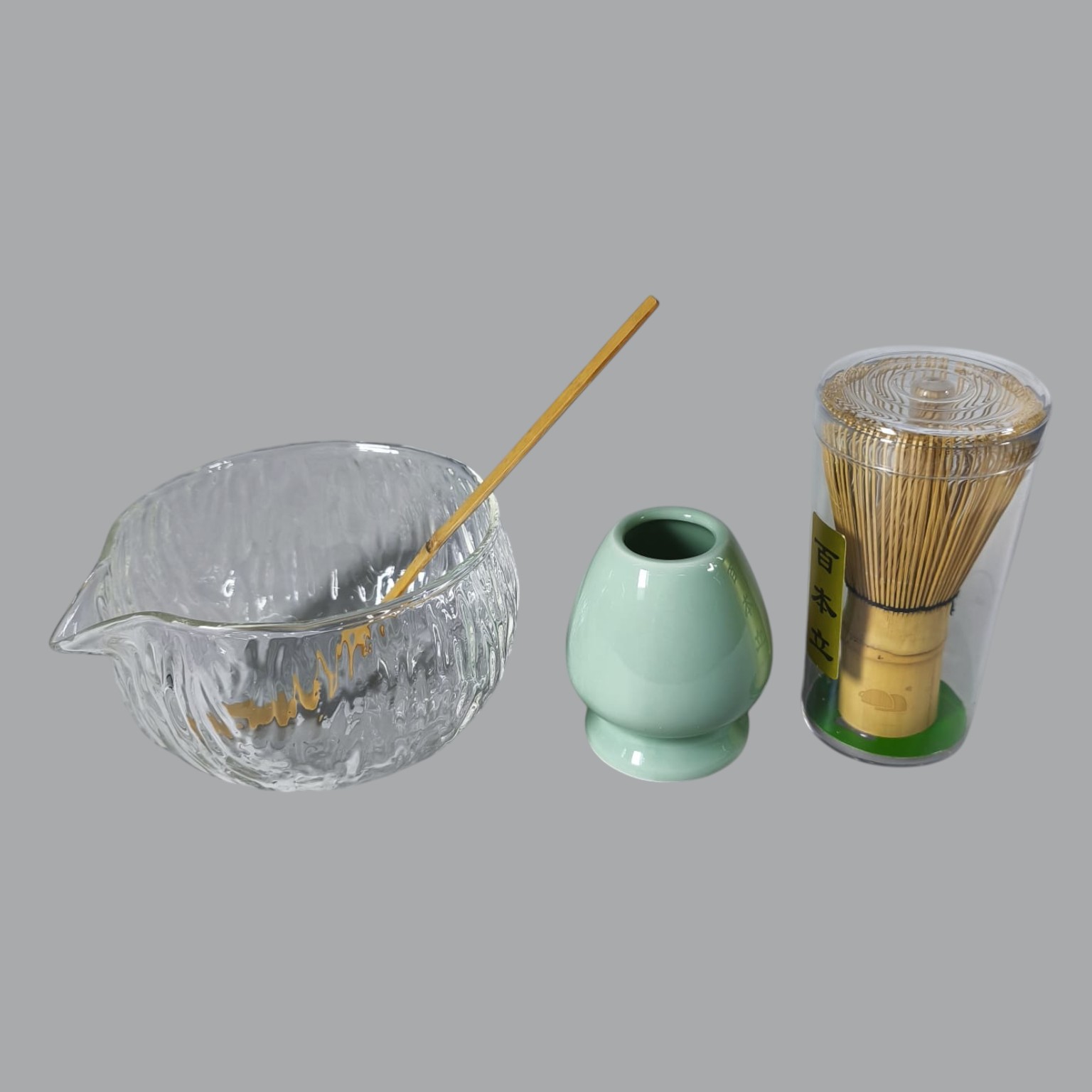 One Two Cups Matcha Set Chawan Chasen Stand Chashaku 470ml 4 PCS - WT174 Gambar produk One Two Cups Matcha Set Chawan Chasen Stand Chashaku 470ml 4 PCS - WT174