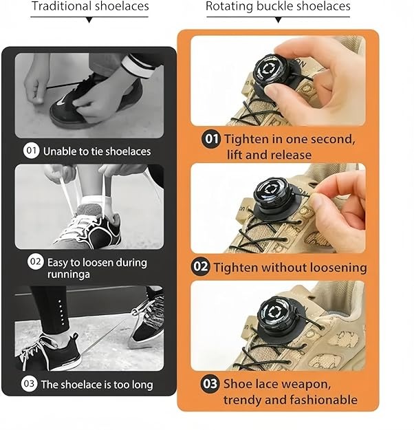 UETEEY Tali Sepatu Putar Automatic Rotating Shoelace Buckle - UT703 Gambar produk UETEEY Tali Sepatu Putar Automatic Rotating Shoelace Buckle - UT703
