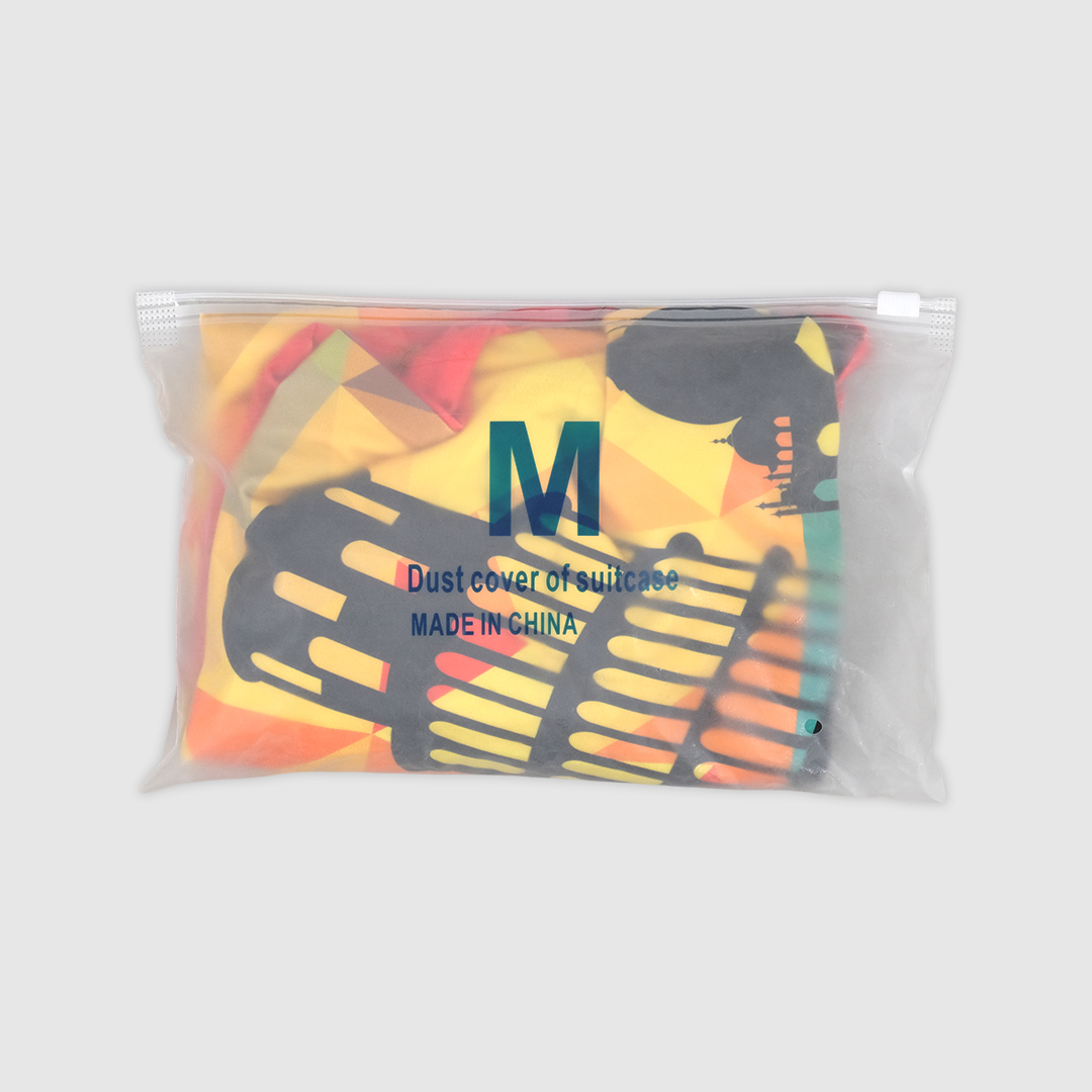 TravGuard Sarung Koper Elastis Polyester Spandex Luggage Cover M Scenic Spot 2 - H-22 Gambar produk TravGuard Sarung Koper Elastis Polyester Spandex Luggage Cover M Scenic Spot 2 - H-22