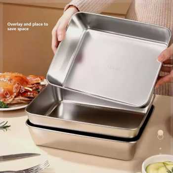 Gambar produk LESIGE Kotak Makan Lunch Box Multifunction Stainless Steel 201 - LG-201