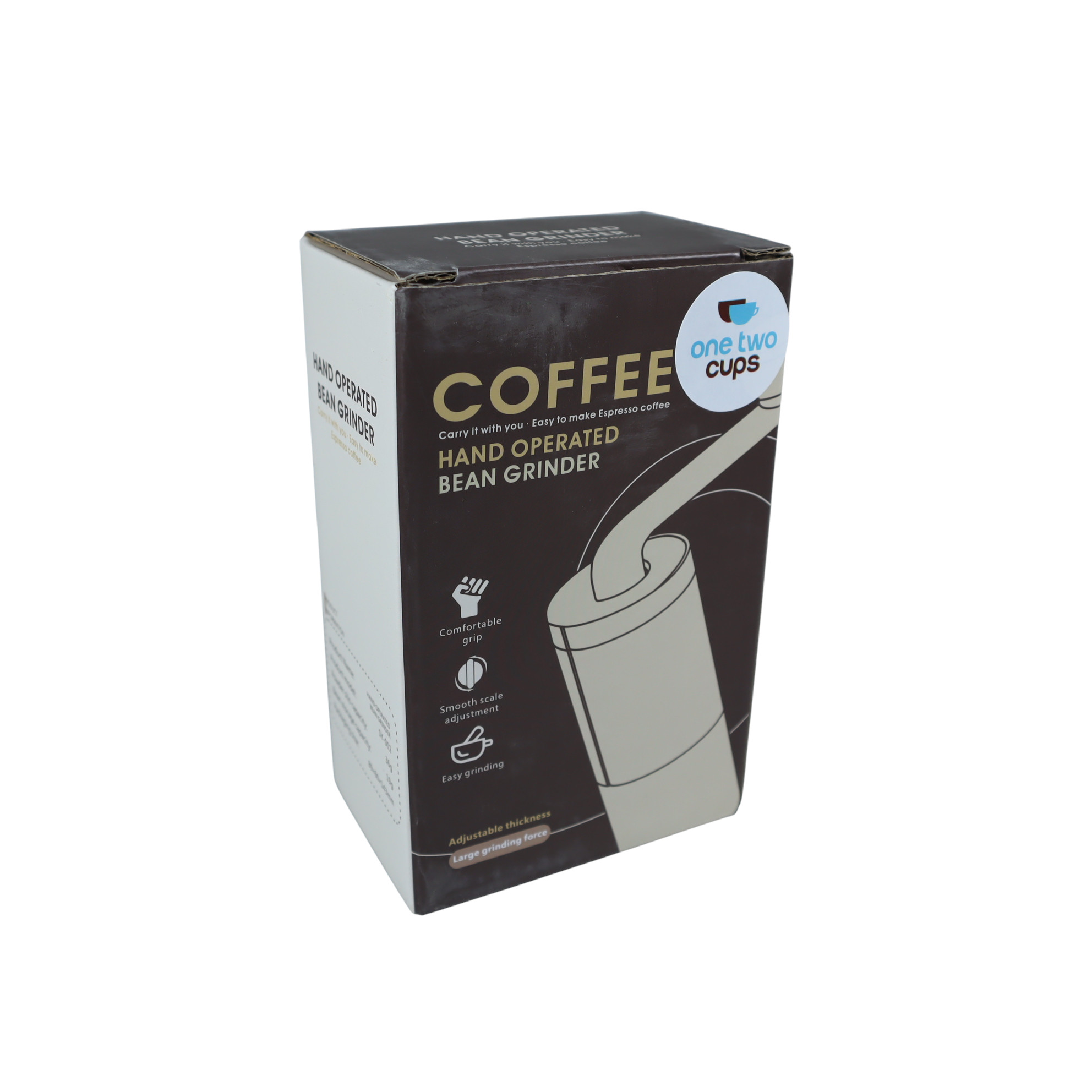 One Two Cups Penggiling Kopi Manual Hand Coffee Grinder Ceramic Burr - SY-002 Gambar produk One Two Cups Penggiling Kopi Manual Hand Coffee Grinder Ceramic Burr - SY-002