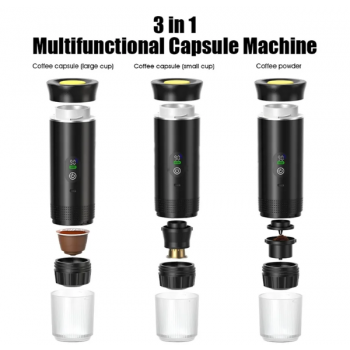 Gambar produk ABY Mesin Kopi Kapsul Espresso Elektrik 3in1 Electric Wireless Heating - T35067