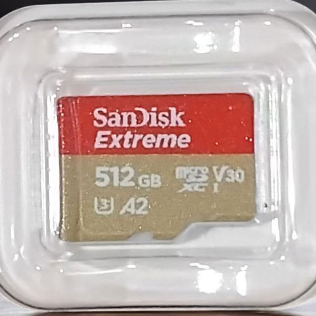 SanDisk Extreme microSDXC V30 A2 U3 512GB-SDSQXAV-512G Gambar produk SanDisk Extreme microSDXC V30 A2 U3 512GB-SDSQXAV-512G