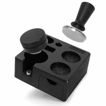 SCAFE Coffee Tamper Station Espresso Portafilter 180x180x75mm - AK-324