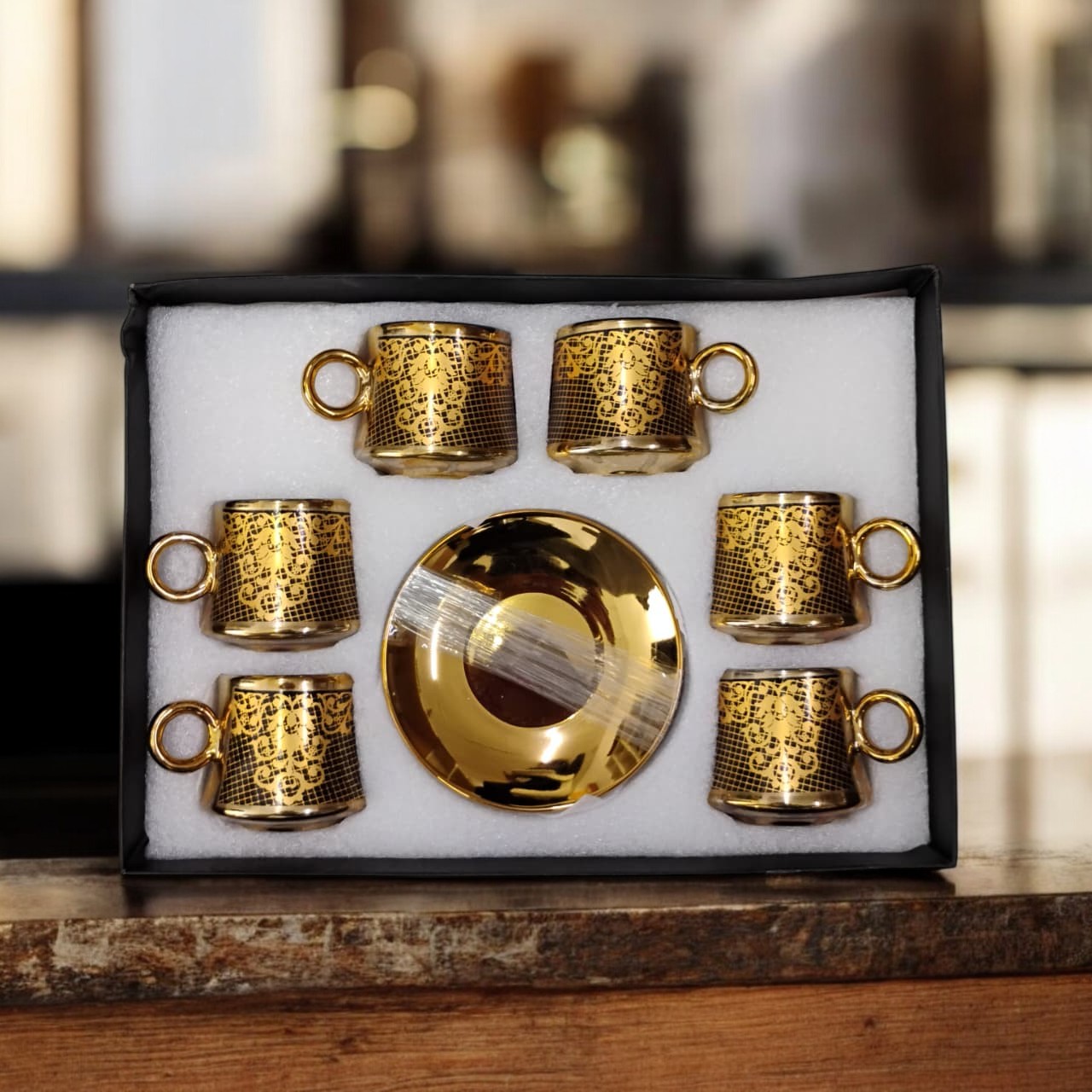 SF Set Cangkir Kopi Keramik 6in1 Turkish Style Tea Coffee Cup 100ml - SF11 Gambar produk SF Set Cangkir Kopi Keramik 6in1 Turkish Style Tea Coffee Cup 100ml - SF11