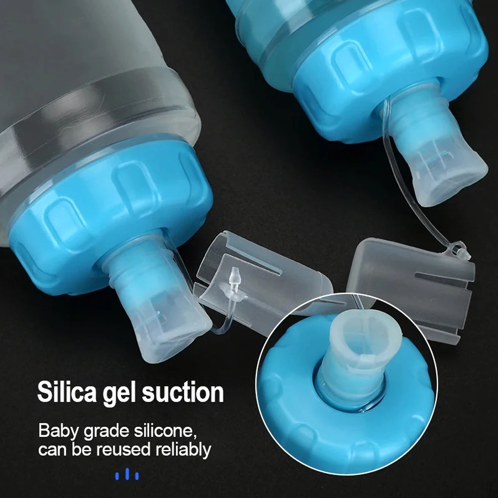 TaffSPORT Botol Minum Soft Flask Foldable Sport Water TPU 500ml - TF-55 Gambar produk TaffSPORT Botol Minum Soft Flask Foldable Sport Water TPU 500ml - TF-55