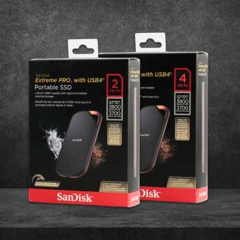 Gambar produk SanDisk Extreme PRO Portable SSD 3800MB/s USB Type C 4.0 4TB - SDSSDE82