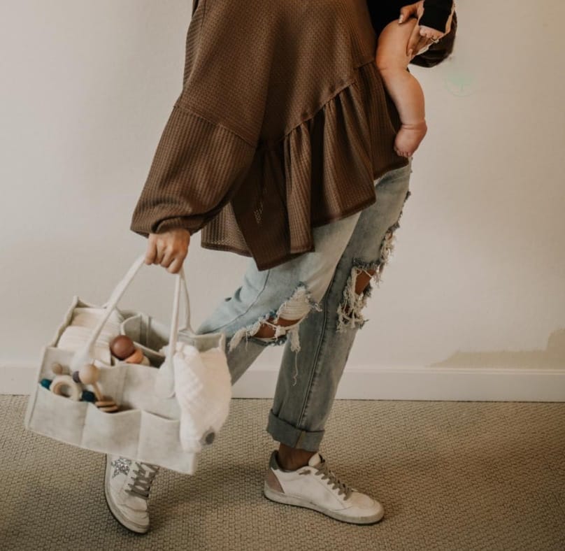 Mrosaa Tas Organizer Perlengkapan Bayi Portable Baby Diaper Caddy Bag - SS320 Gambar produk Mrosaa Tas Organizer Perlengkapan Bayi Portable Baby Diaper Caddy Bag - SS320