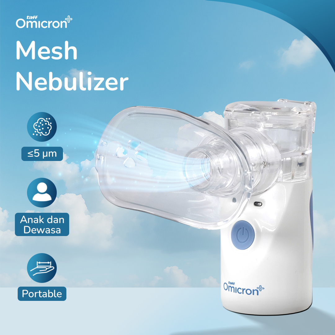 TaffOmicron Alat Terapi Pernapasan Mesh Nebulizer Portable Inhaler - YM-3R9 Gambar produk TaffOmicron Alat Terapi Pernapasan Mesh Nebulizer Portable Inhaler - YM-3R9