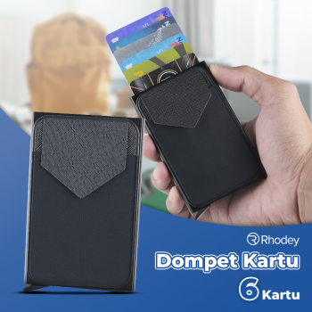 Rhodey Dompet Kartu Slim Slider Aluminium Anti RFID - G883