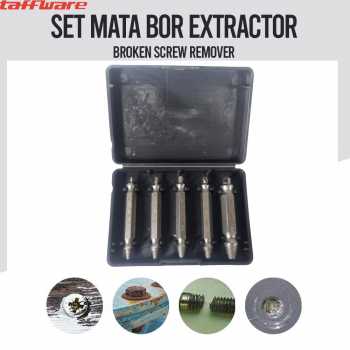 Taffware Set Mata Bor Extractor Broken Screw Remover 5 PCS - TL105