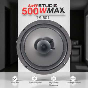 TaffSTUDIO Pcinener Speaker Subwoofer Mobil HiFi 6.5 Inch 500W 1 PCS - TS-601