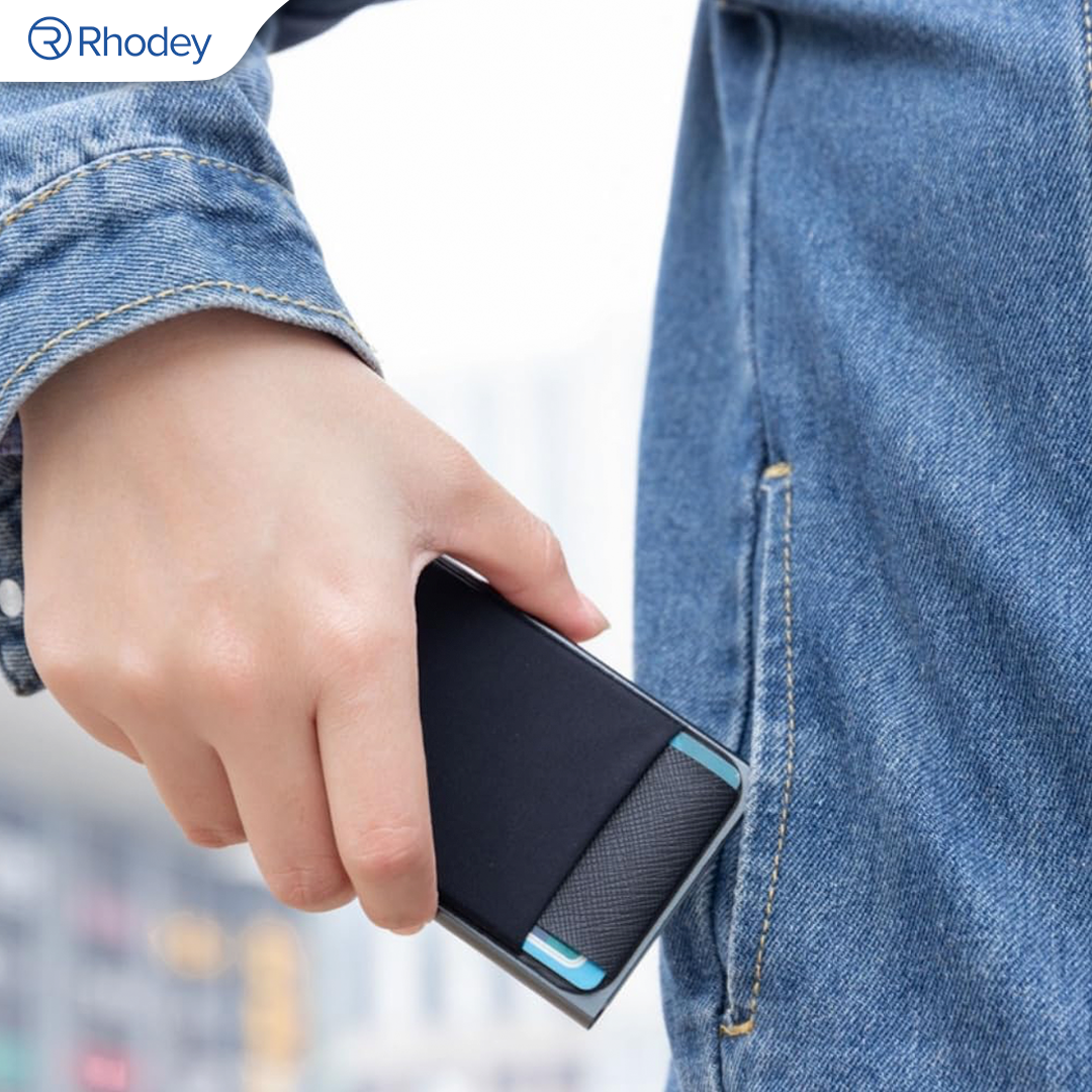 Gambar produk Rhodey Dompet Kartu Slim Slider Aluminium Anti RFID - G883