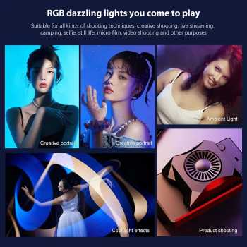 Gambar produk Camnoon Lampu Fill Light LED Stick Magnet RGBW 2700-7500K 2000mAh 8.8W - RL-30SL