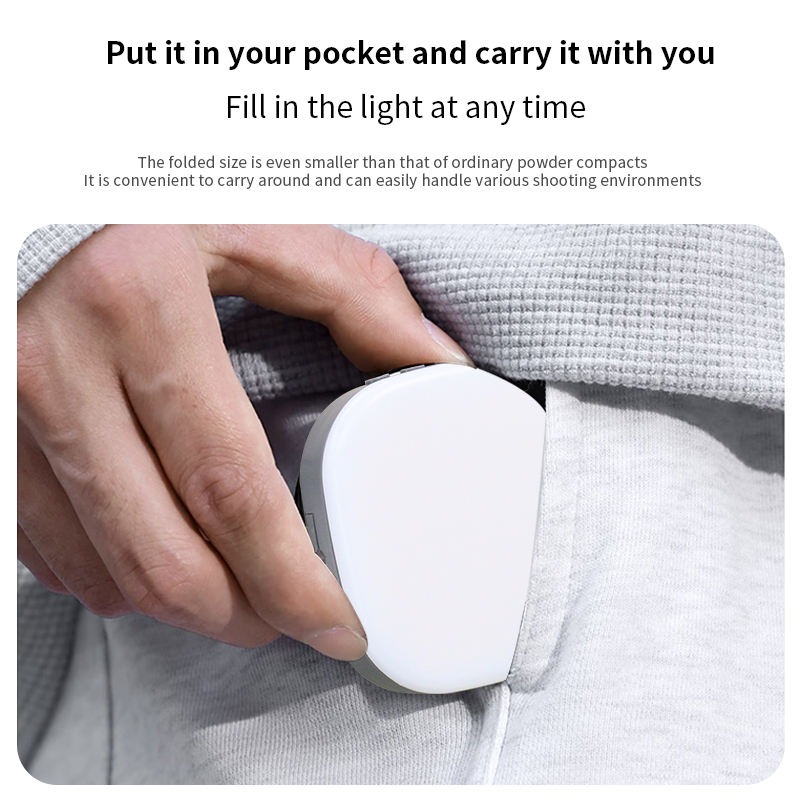 ALEON Lampu Fill Light Magnetic 3in1 Color Flip Design 1200mAh - AL-80 Gambar produk ALEON Lampu Fill Light Magnetic 3in1 Color Flip Design 1200mAh - AL-80