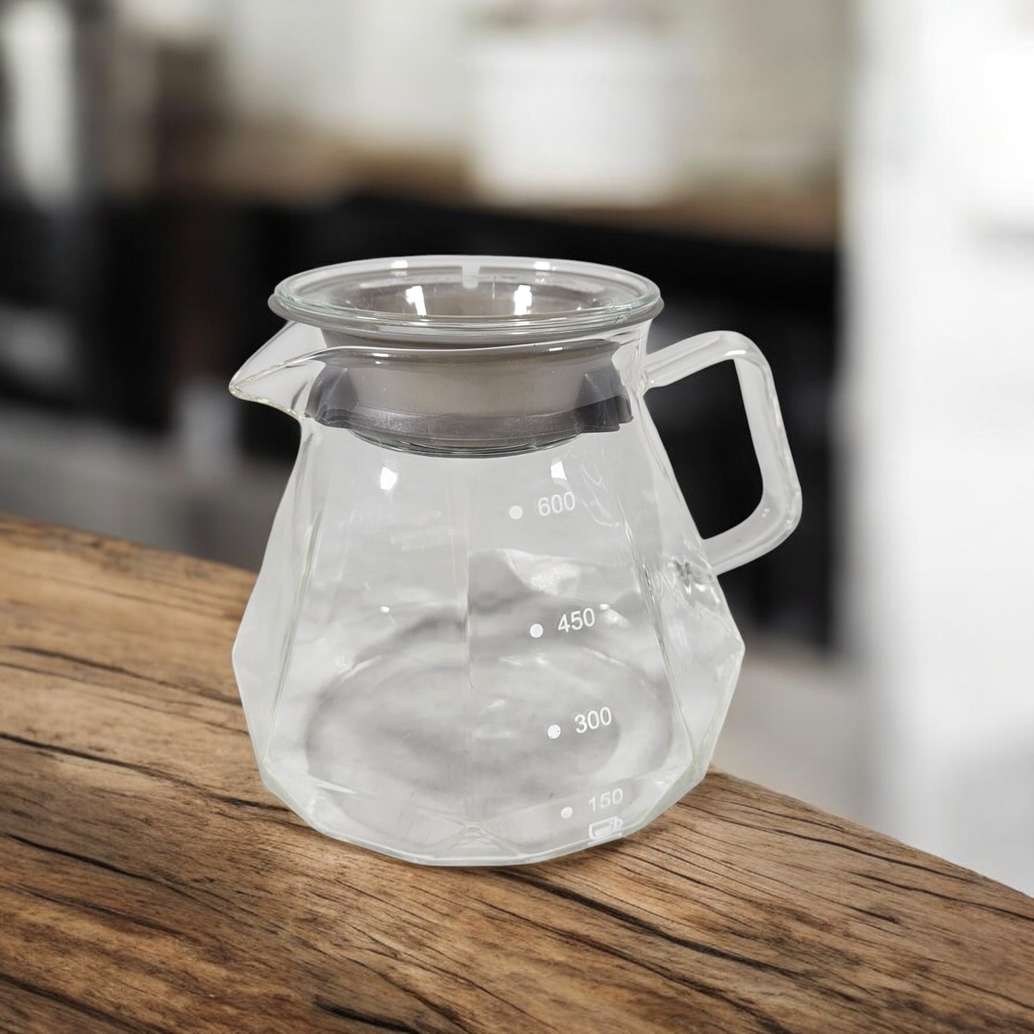One Two Cups Teko Kopi Coffee Server V60 Drip Pour Over Borosilicate - LS048 Gambar produk One Two Cups Teko Kopi Coffee Server V60 Drip Pour Over Borosilicate - LS048