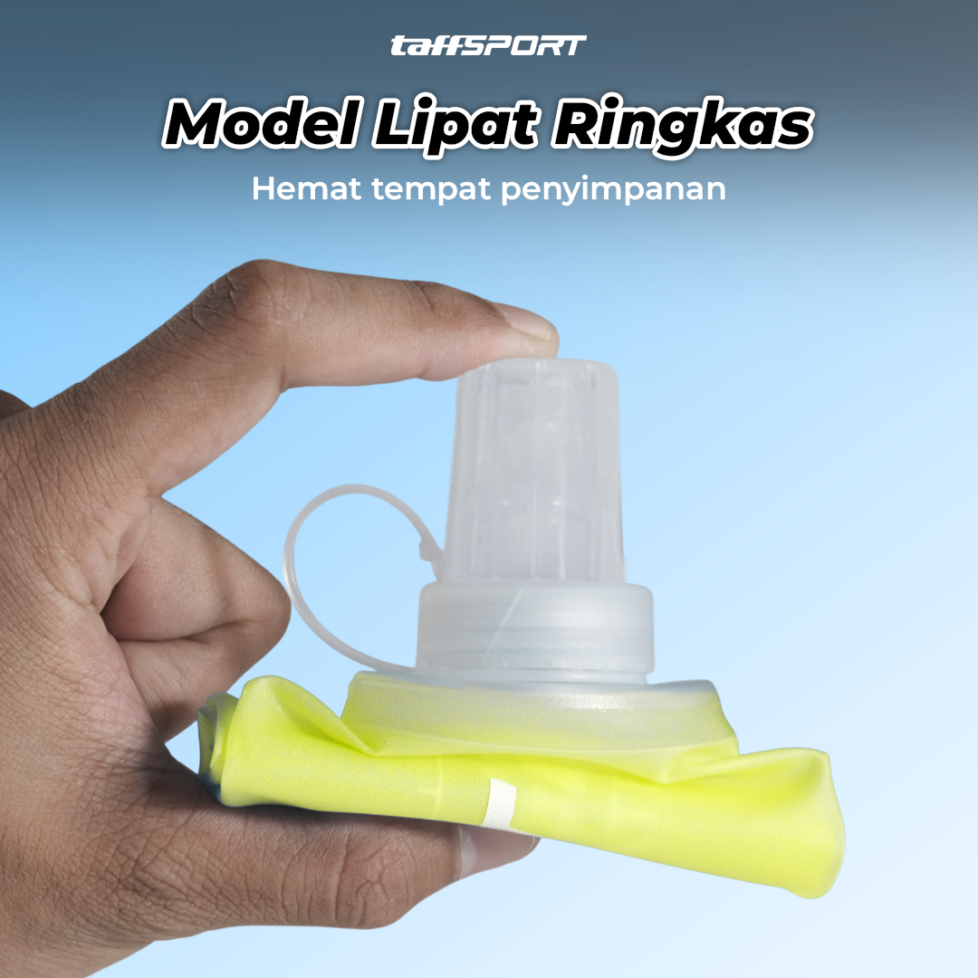 TaffSPORT Botol Minum Soft Flask Foldable Sport Water TPU 500 ml - TF009 Gambar produk TaffSPORT Botol Minum Soft Flask Foldable Sport Water TPU 500 ml - TF009