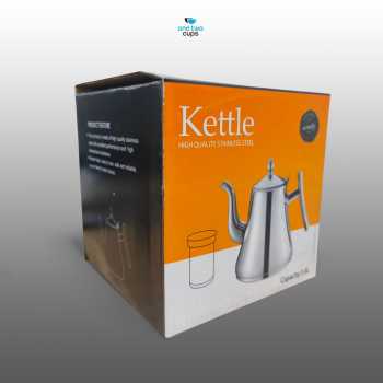 Gambar produk One Two Cups Teko Air Panas Teh Teapot Stainless Steel 1L with Filter - HS4012