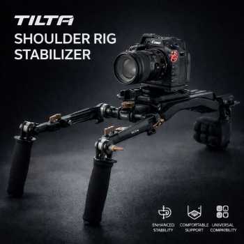 TILTA Shoulder Rig Stabilizer Lightweight ARCA Baseplate Canon Nikon - TA-LSR-B