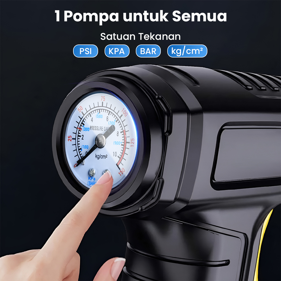 SUITU Pompa Ban Elektrik Portable Air Compressor DC 12V 150 PSI - ST-5007 Gambar produk SUITU Pompa Ban Elektrik Portable Air Compressor DC 12V 150 PSI - ST-5007