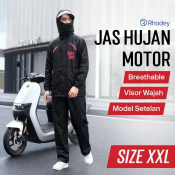 Rhodey Jas Hujan Setelan Motor Visor Polyester Waterproof Raincoat - ZY-8119