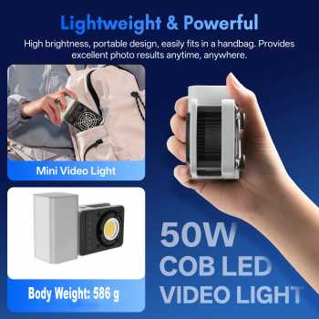Gambar produk ZHIYUN CINEPEER Lampu Studio Pocket Fill Light RGB COB LED 50 W - CX50 RGB