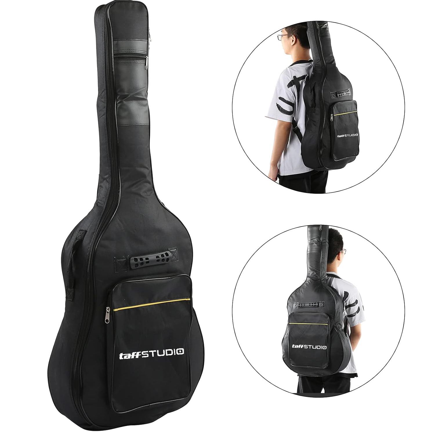 TaffSTUDIO Tas Gitar Oxford Guitar Bag Double Strap 40-41 Inch - XAZ5 Gambar produk TaffSTUDIO Tas Gitar Oxford Guitar Bag Double Strap 40-41 Inch - XAZ5