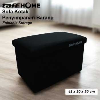 Gambar produk TaffHOME Sofa Kotak Penyimpanan Barang Foldable Storage Box 48x30x30cm - L170