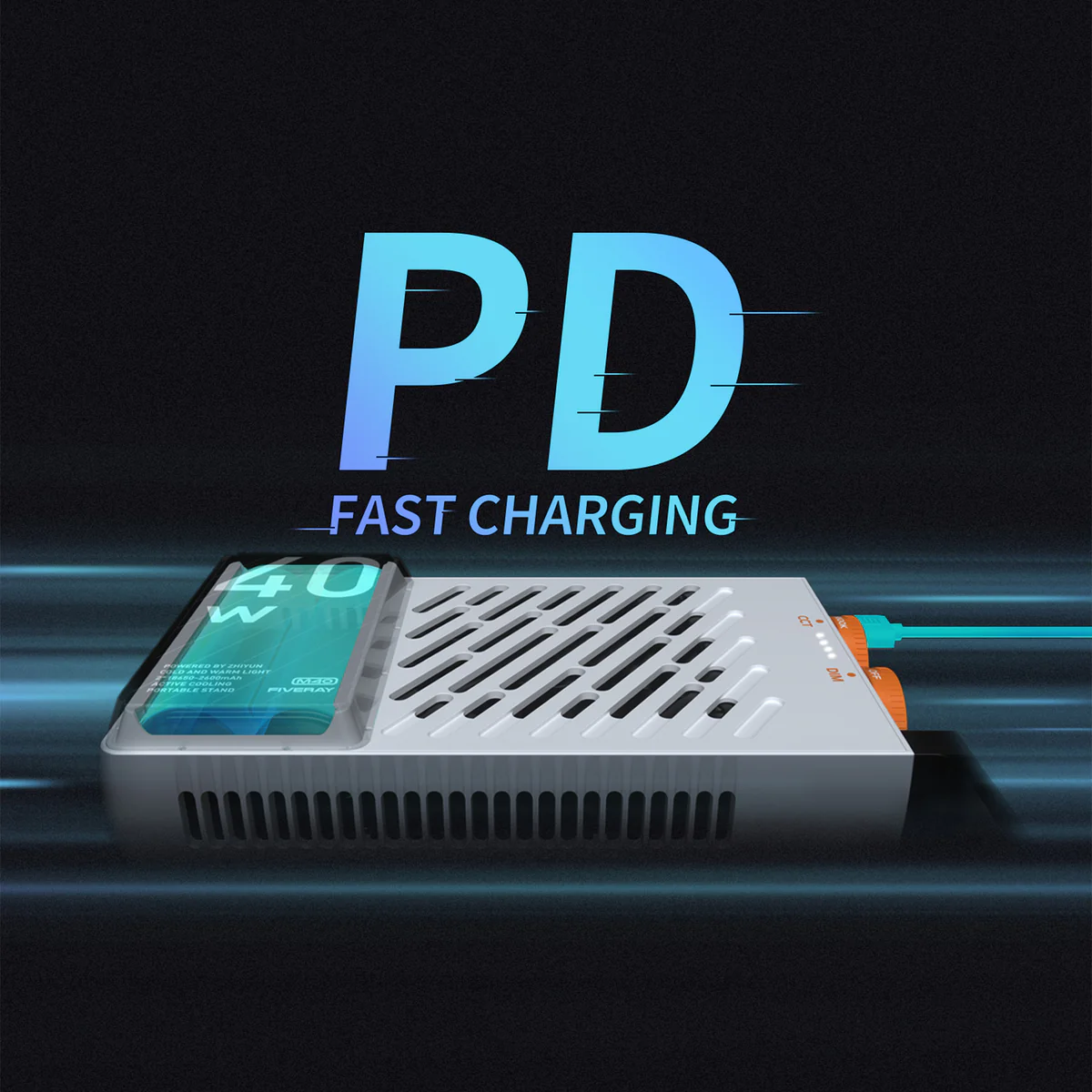 Gambar produk ZHIYUN FIVERAY Lampu LED Portable Photo Video Fill Light Tri Color 40W - M40