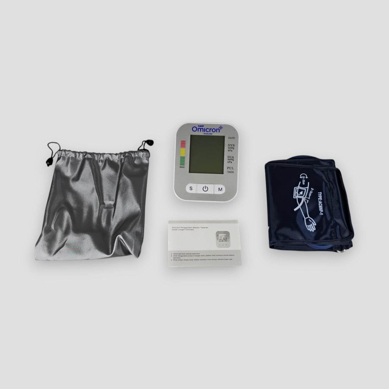 TaffOmicron Tensimeter Digital Pengukur Tekanan Darah Bahasa Indonesia - RAK289 Gambar produk TaffOmicron Tensimeter Digital Pengukur Tekanan Darah Bahasa Indonesia - RAK289
