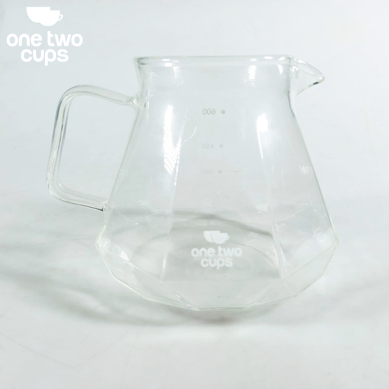 One Two Cups Teko Kopi Coffee Server V60 Drip Kaca Borosilikat 600ml - LCS38 Gambar produk One Two Cups Teko Kopi Coffee Server V60 Drip Kaca Borosilikat 600ml - LCS38