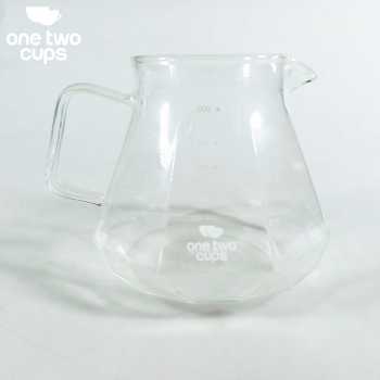 Gambar produk One Two Cups Teko Kopi Coffee Server V60 Drip Kaca Borosilikat 600ml - LCS38
