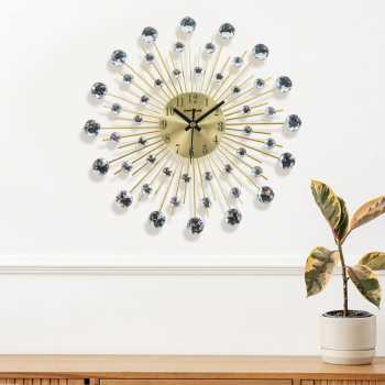 TaffHOME Jam Dinding Quartz Iron Luxury Nordic Style 33cm - AS3