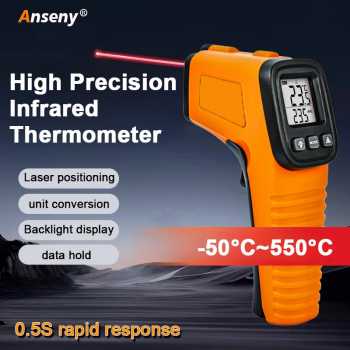 Anseny Termometer Industrial Digital Thermogun Infrared NonContact - CX6013