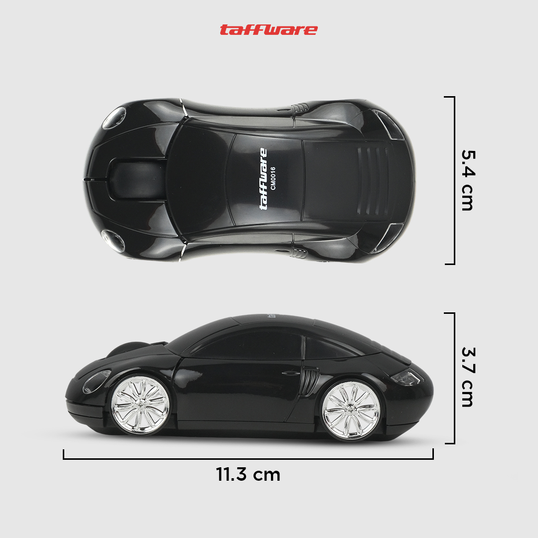 Taffware Mouse Wireless Optical 2.4GHz Model Mobil Supercar 1600DPI - CM0016 Gambar produk Taffware Mouse Wireless Optical 2.4GHz Model Mobil Supercar 1600DPI - CM0016